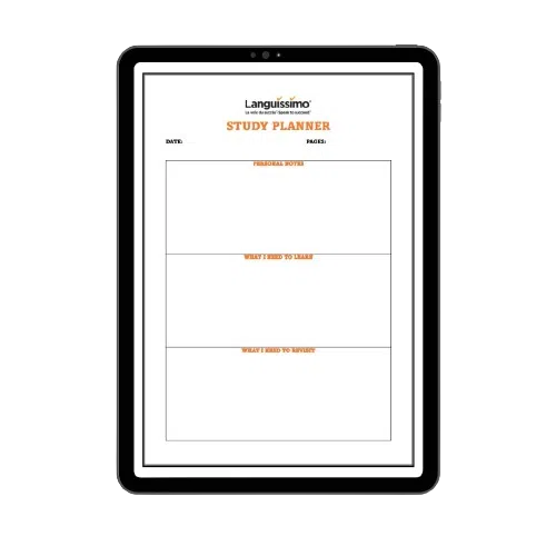 Study Planner (English)
