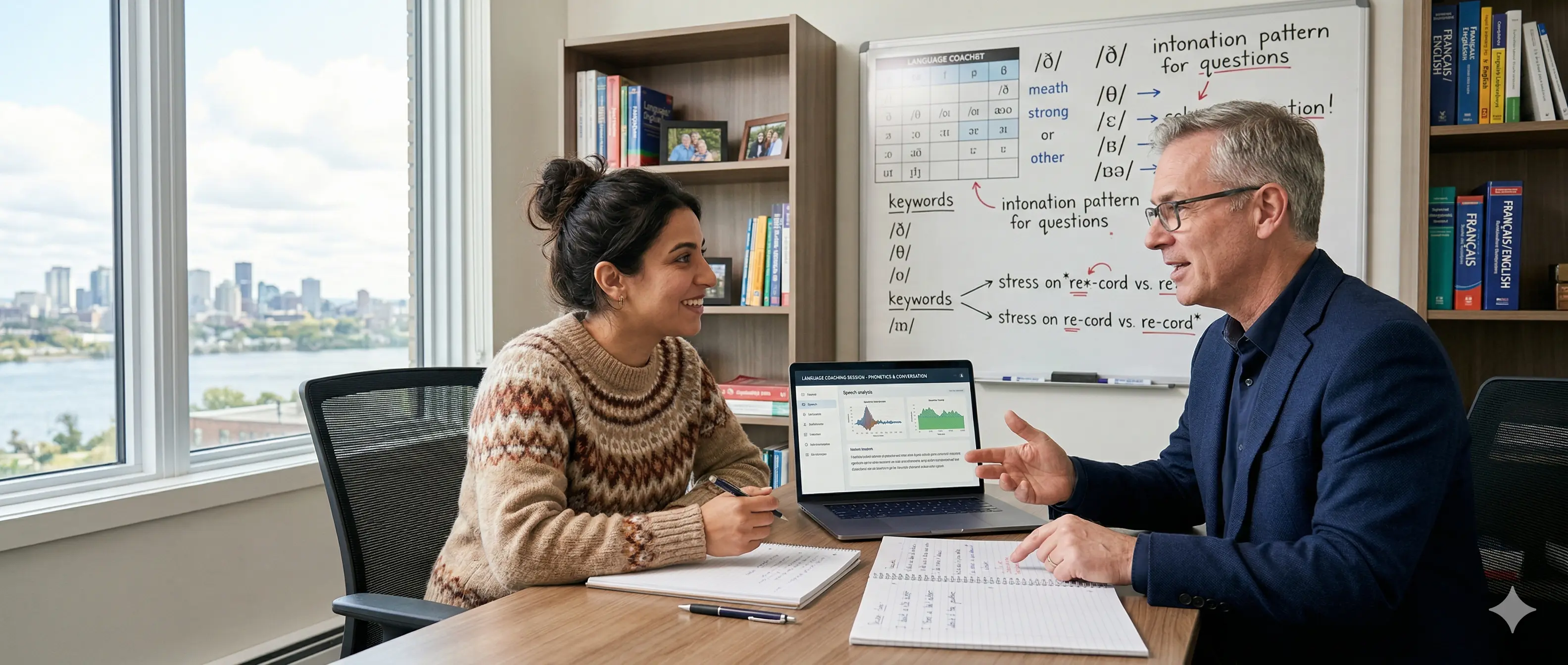 Professional language coaching session